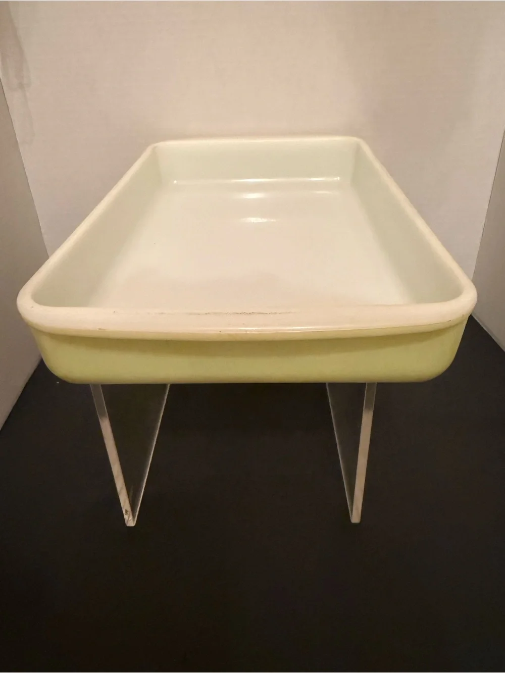 Vintage Lime Green Pyrex Casserole 2 Quart Baking Dish 232 Rectangle